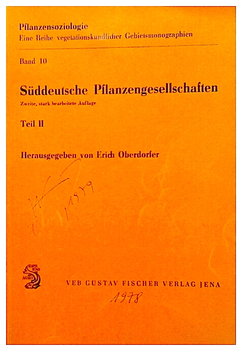 Suddeutsche Pflanzengesellschaften,teil II