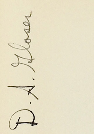 The signature of Donald Glaser