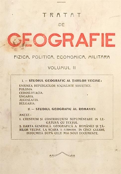 Tratat de geografie fizica, politica, economica, militara volumul II