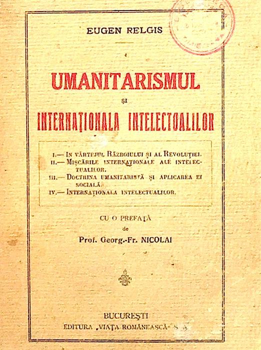 Umanitarismul si internationala intelectualilor