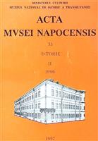 Acta Musei Napocensis 33 Istorie II/1996