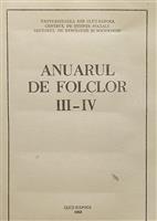 Anuarul de Folclor III-IV, 1988