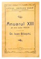 Anuarul XIII pe anul scolar 1933/34