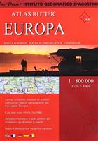 Atlas rutier Europa, scara 1 : 800 000, 1cm = 8 km
