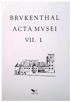 Brukenthal acta musei VII. 1