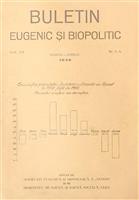 Buletin Eugenic si Biopolitic Vol. VII [7] Nr. 3-4 martie-aprilie 1936