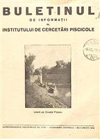 Buletinul de Informatii al Institutului de Cercetari Piscicole, 1949
