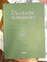 Cantece populare germane pentru doua viori. Partitura muzicala