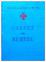 Carnet membru Crucea Rosie a RPR 1960