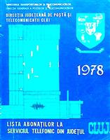 Carte de telefoane Cluj 1978