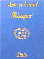 Catalog de produse pentru apa si canal Fabrica Rieger Sibiu 1938