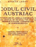 Codul civil austriac vol. 1