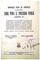 Codul penal si procedura penala Carol II