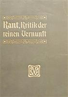 Critica ratiunii pure [in limba germana] Kritik der reinen Vernunft
