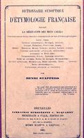 Dictionnaire synoptique d'etymologie francaise