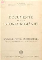 Documente privind istoria Romaniei. Razboiul pentru Independenta. Vol. 6 (1 septembrie 1877 - 15 octombrie 1877)