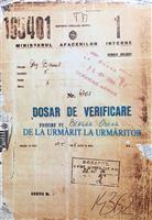 Dosar de verificare privind pe Berger Oscar. De la urmarit la urmaritor [cu dedicatia si semnatura autorului]