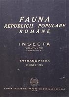 Fauna RPR insecta vol. VIII fasc. 1 Thysanoptera