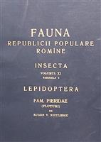 Fauna RPR Insecta vol. XI fasc. 6 Lepidoptera - fam. Pieridae (fluturi)
