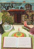 Frumoasa din Padurea Adormita (Csipkerozsika) cu ilustratii 3D/pop-up, text in limba maghiara, 1974