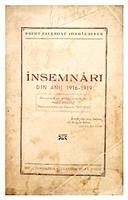 Insemnari din anii 1916 - 1919