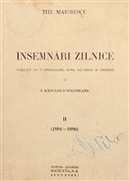 Insemnari zilnice vol. 2 (1881-1886)