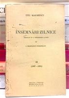 Insemnari zilnice vol. 3, 1887-1891