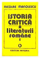 Istoria critica a literaturii romane 1