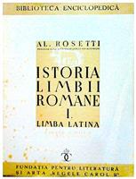 Istoria limbii romane vol. I