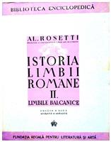 Istoria limbii romane vol. II