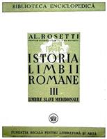 Istoria limbii romane vol. III