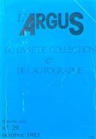 L'Argus du livre de collection & de l'autographe 29/1985