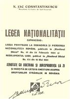 Legea nationalitatii, 1935