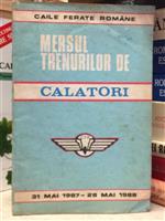 Mersul trenurilor de calatori 1987-1988