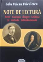 Note de lectura. Rene Guenon despre Leibniz si metoda infinitezimala