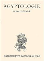 Otto Harrassowitz Katalog 612 - Agyptologie - Papyruskunde