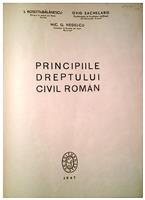 Principiile   dreptului  civil roman