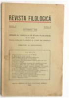 Revista Filologica, Cernauti, anul II, nr. 3, 1928