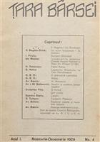 Revista Tara Barsei, Anul I Noiembrie-Decembrie 1929 Nr. 4