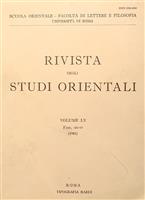 Rivista degli Studi Orientali vol. LV fasc. III-IV, 1981