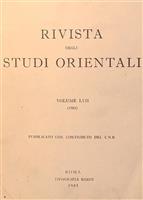 Rivista degli Studi Orientali vol. LVII 1983