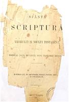 Sfanta Scriptura a Vechiului si Noului Testament, 1921, traducere de Dr. N. Nitzulescu [Biblie veche]