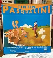 Tintin Pasqualini - disc vinil / vinyl cu dedicatie pentru legendarul antrenor de fotbal Pisti Kovacs