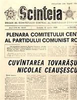 Ziarul Scanteia 15 aprilie 1989 - Romania are capacitatea de a produce arma nucleara