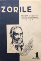 Zorile, Revista Scolara a Liceului George Baritiu Cluj, nr. 1, iunie, 1968