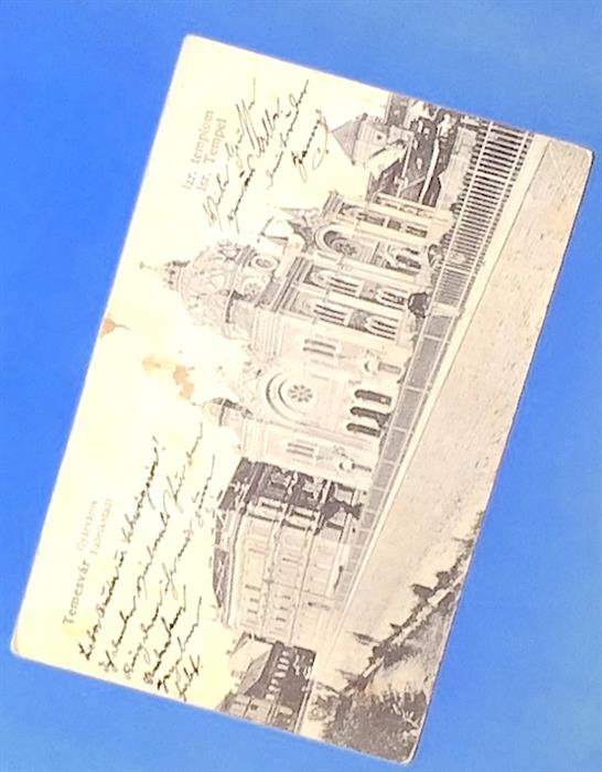 Temple assemble Recognition Carte postala Timisoara/Temesvar - Sinagoga, 1906